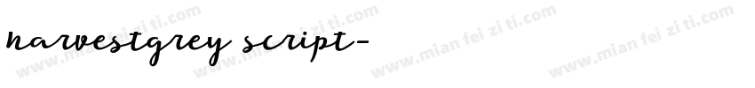 harvestgrey script字体转换